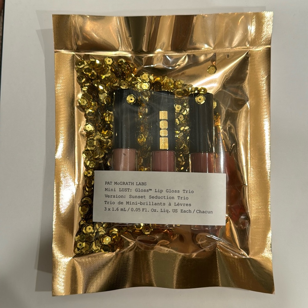 Pat McGrath Labs lip gloss trio